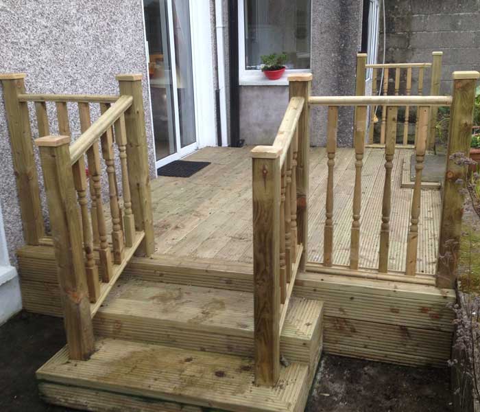 outside timber decking